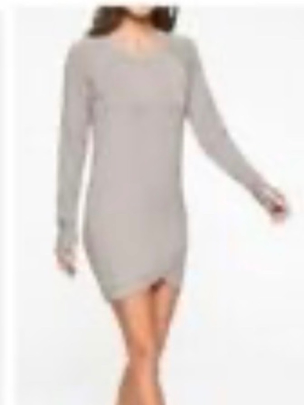 Athleta gray cross cross long sleeve top XS